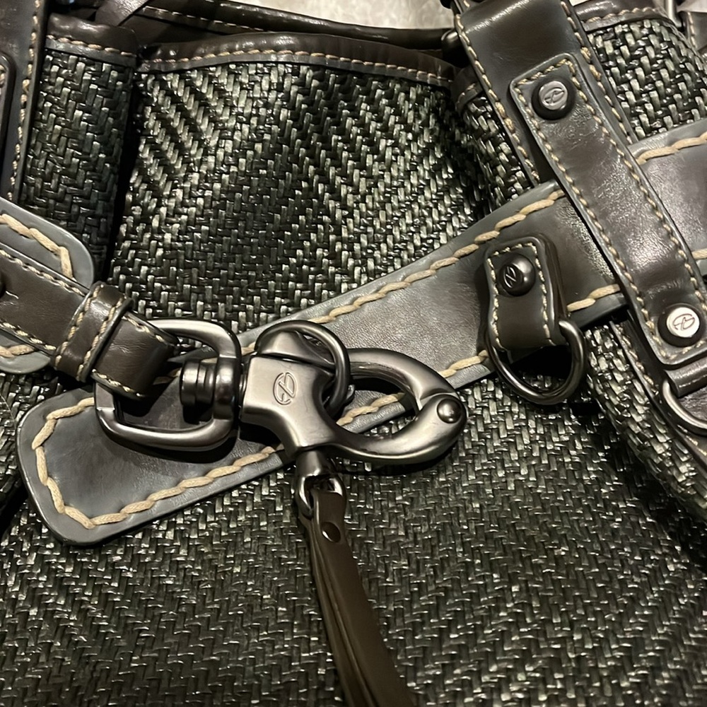 Francesco Biasia Gray Shoulder Bag Double Strap Magnetic Closure - Picture 15 of 15